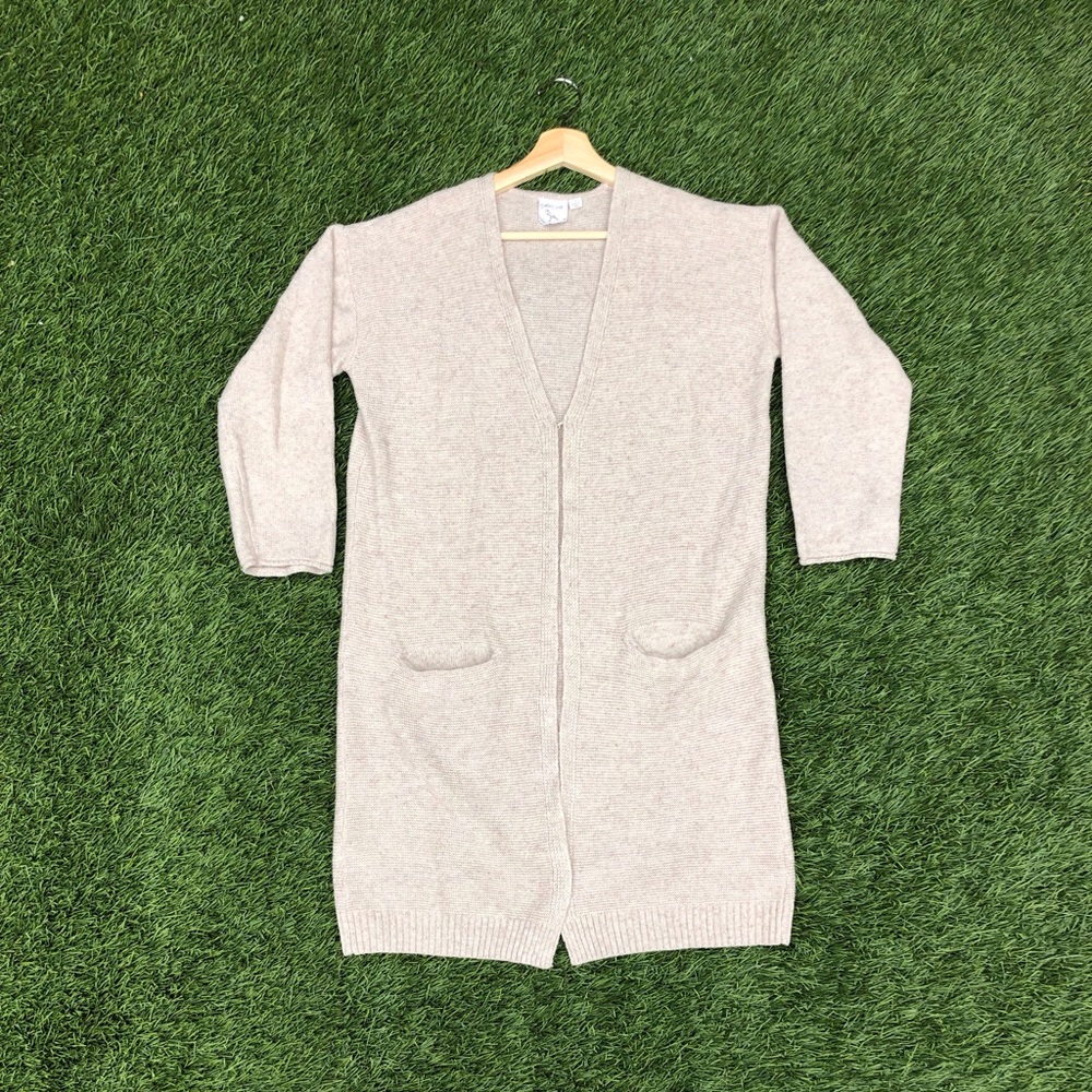White Crow Tan/Grey Cardigan